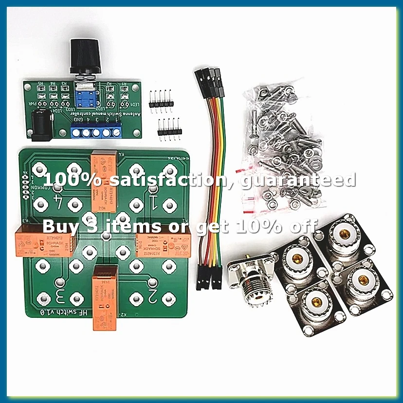 4:1 Coax Remote Antenna Switch SO-239 High Power 1.5kW CW/ or 3000W PEP with Manual Controller-DT30