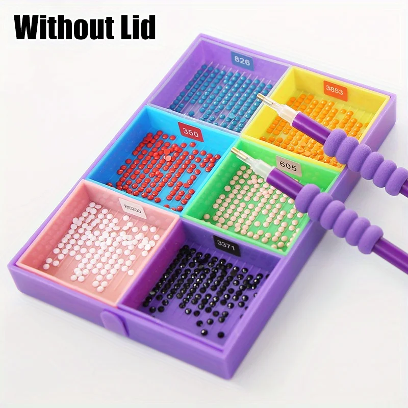 7 in 1 DIY Diamond Painting Tray, Diamond Art Beads Storage Box, Diamond Painting Tools Accessories, DIY Crafts Suppliers