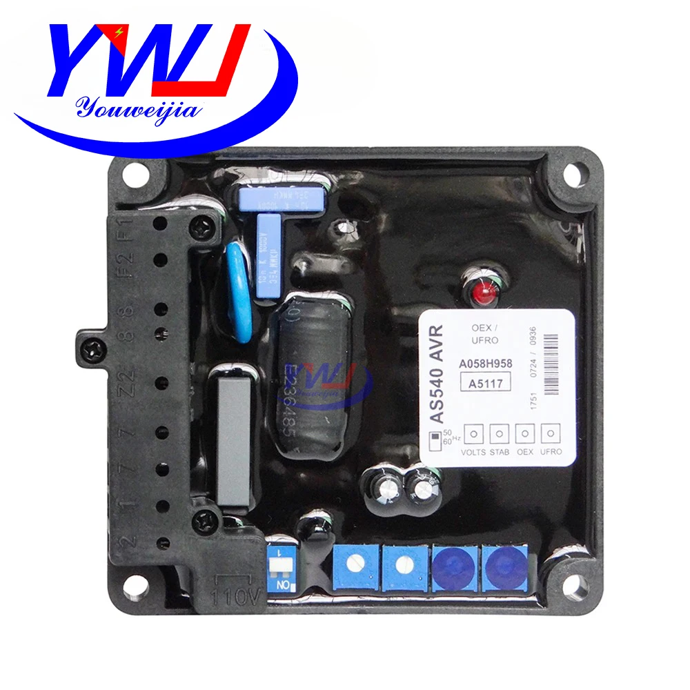 NEW AS540 AVR For Brushless Generator Automatic Voltage Regulator Module Stabilizer Power Diesel Genset Alternator Accessories