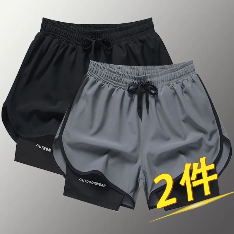 

Men's Running orts Profional Marathon Athletic Anti-Embarrassment Tee-Quarter Length Qui-Dry Inner Spor Two...