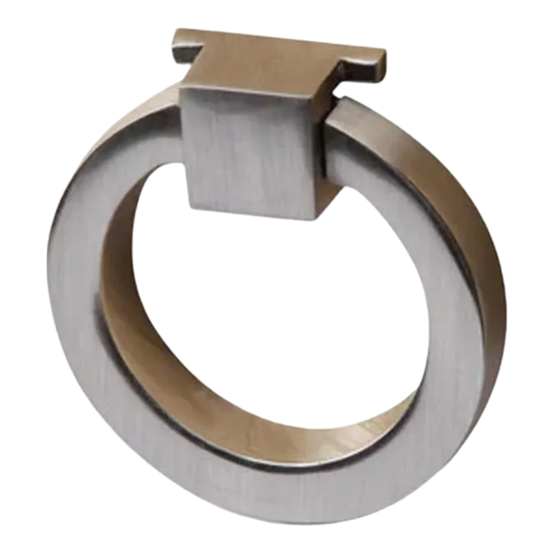 Black Drawer Handle Wardrobe Cupboard Door Handle Modern Minimalist Cabinet Hole Pull Ring Handle Gold
