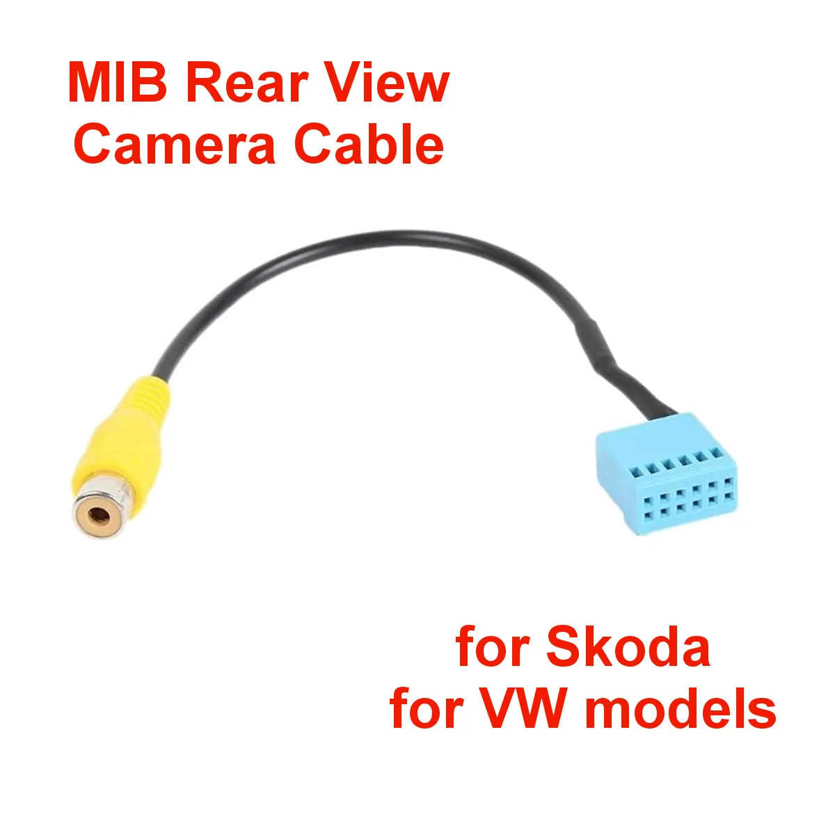 Car Rear View Camera RVC MIB RCA Cable 12Pin Adapter for VW Jetta 5 6 MK5 MK6 Golf VI Touran Tiguan with RCD330 RCD330G Radio