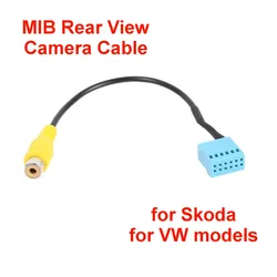 Car Rear View Camera RVC MIB RCA Cable 12Pin Adapter for VW Jetta 5 6 MK5 MK6 Golf VI Touran Tiguan with RCD330 RCD330G Radio