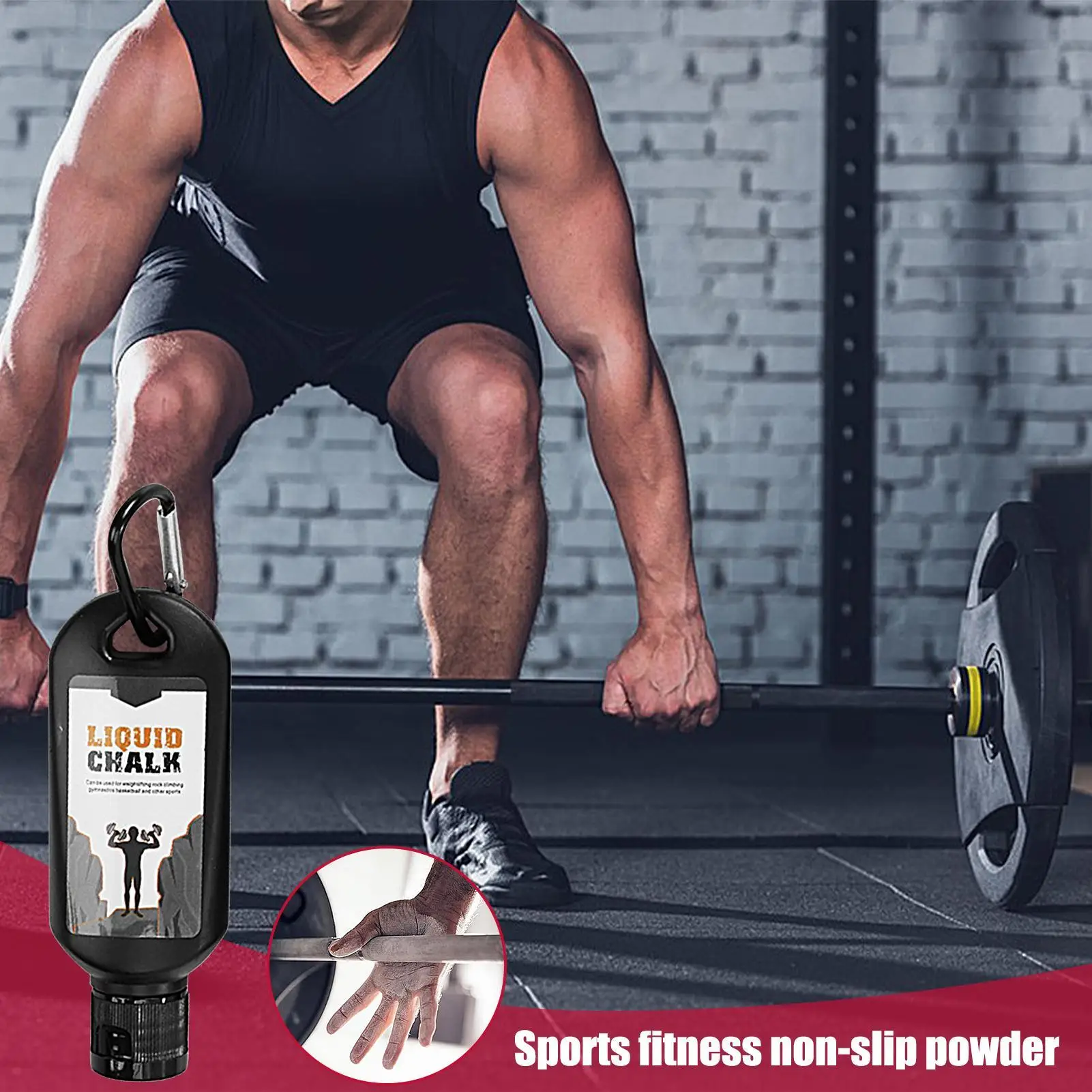 50ml/100ml Liquid Chalk Sweat-Resistant Workout Magnesium Powder Anti-slip odorless Cream Grip Weight Lifting Climbing Sports
