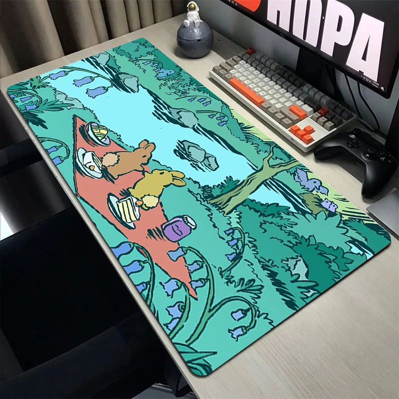 

Милый игровой коврик для мыши, большой коврик для мыши Kawaii, клавиатура для компьютеров, Настольный коврик 500x1000 мм, популярный Противоскользящий скоростной коврик для мыши, Настольный коврик
