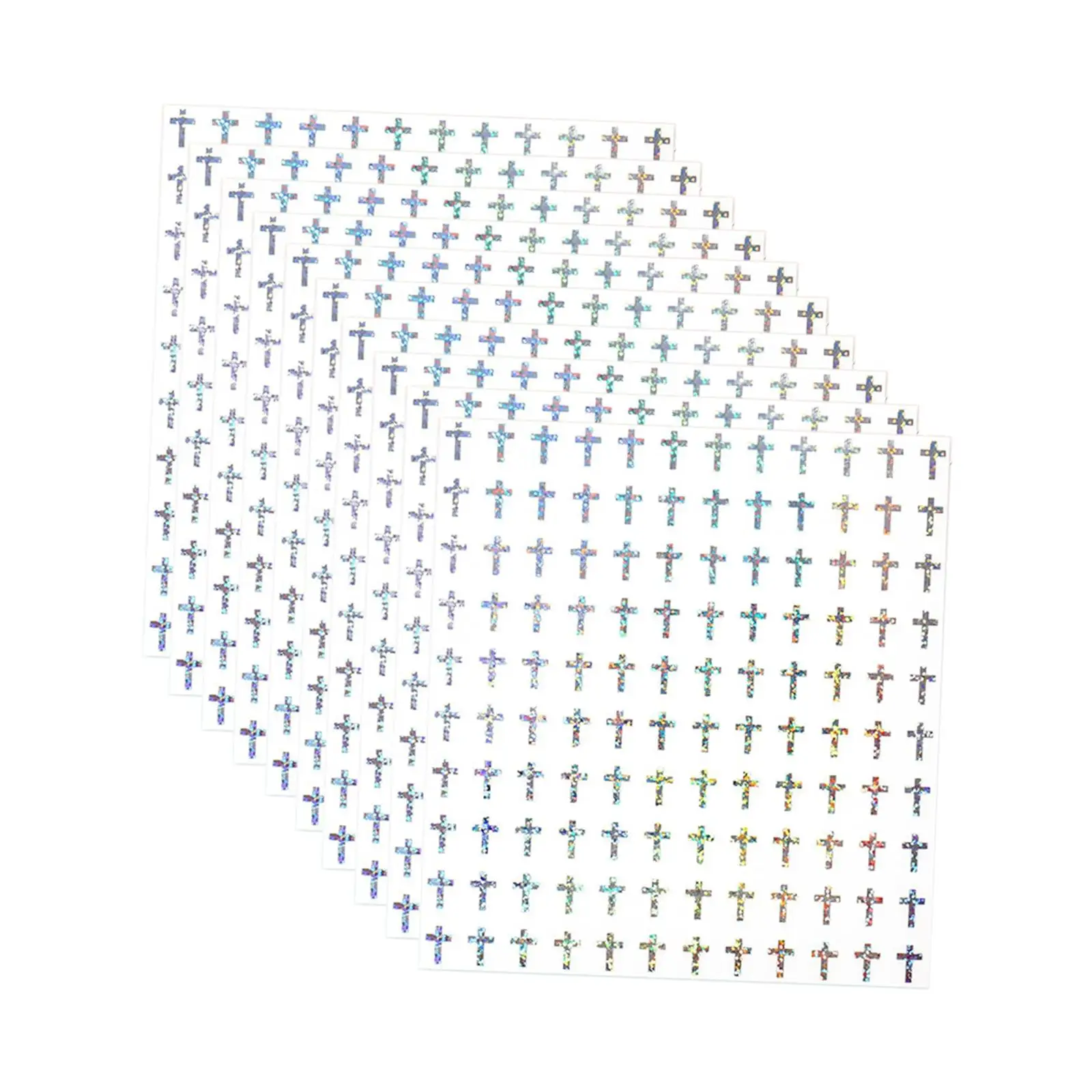 

Mini Cross Stickers 0.5 inch Cross Labels for Party Favor Art Decor Journals