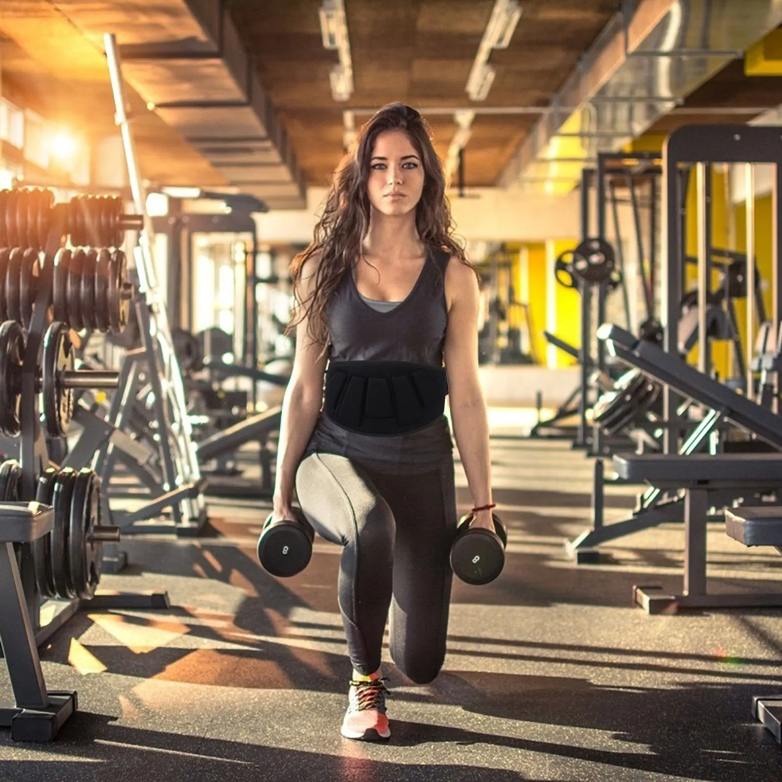 

EVA Nylon Belt for Gym Fitness Lumbar Weightlifting Waist Support Waist Belt Support Breathable Quick Drying Weightlifting