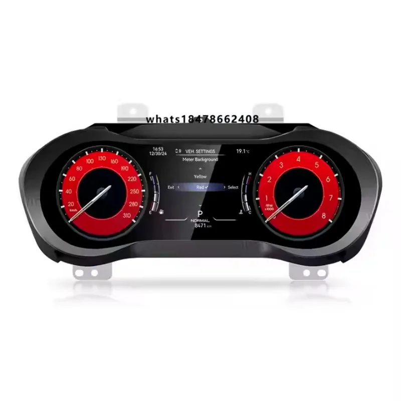 

For Quattroporte for Auto Meter Instrument Dashboard Upgrade 2013-2023 LCD Digital Cluster