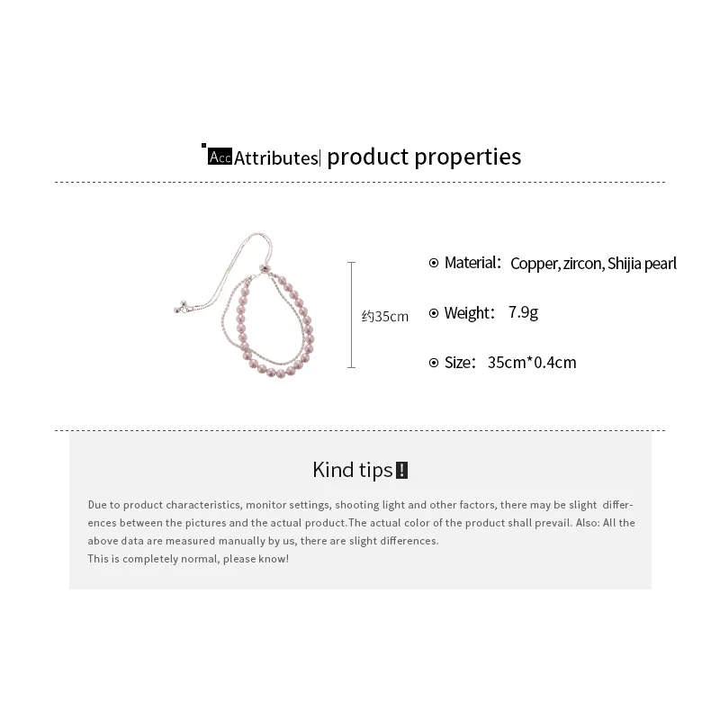 DOO MEI  Luxury Pink Pearl Choker Necklace for Women Shiny Inlaid Zircon Chain Necklaces Ladies Fashion Party Banquet Jewelry