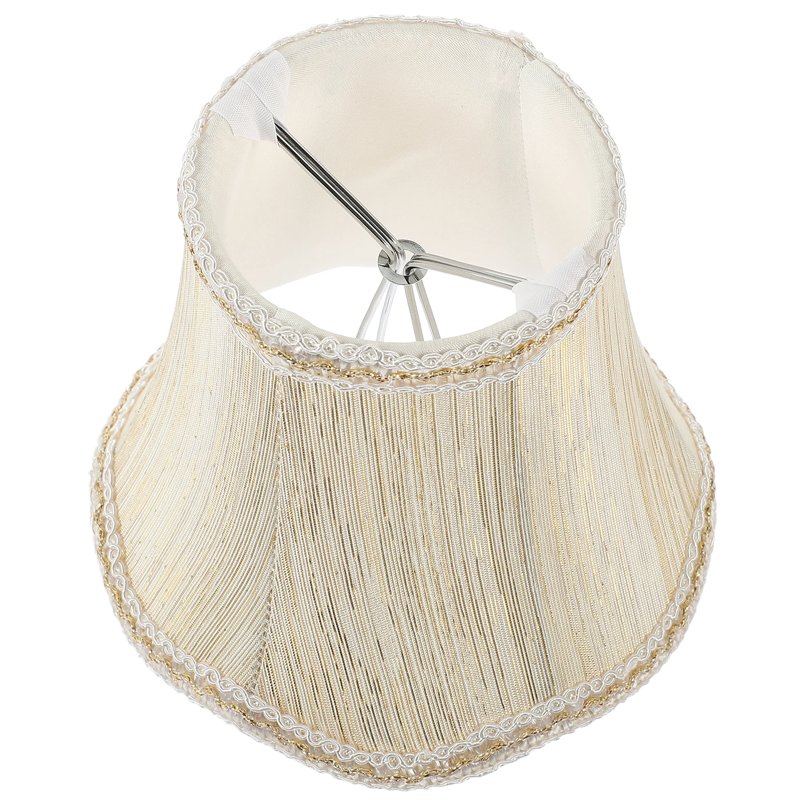

Fabric Lampshade for Desk Table Floor Lamp Shades Small Cloth Pendant Light Vintage Scalloped Shade Replacement Home Hotel Use