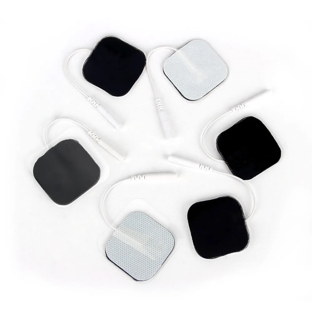 10pcs 4X4CM Tens Electrode Pad Reusable Self Adhesive For Digital Physiotherapy Massager Nerve Muscle Stimulator Accessory Tool