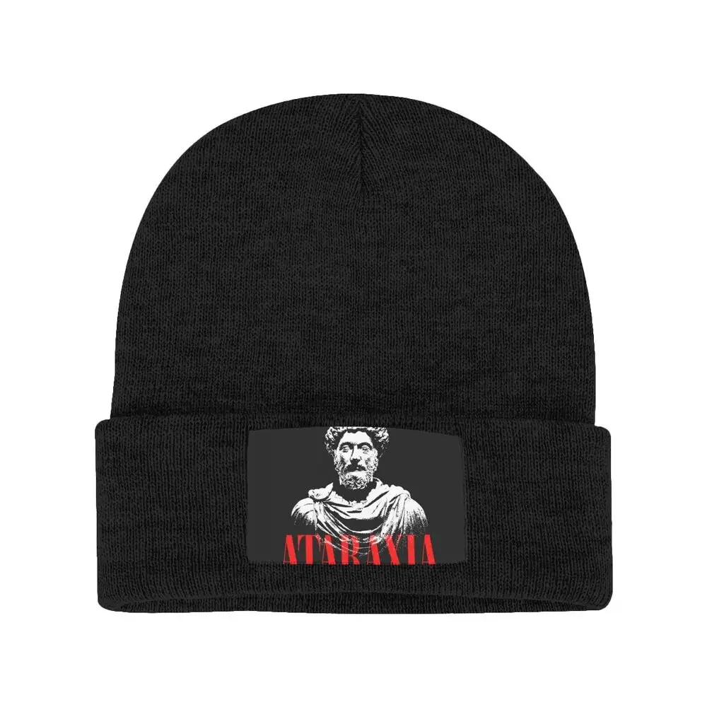 Marc Aurel Ancient Roman Stoic Philosophy Stoicism Ataraxia Knitted Beanie Hat Beanies Cap Top Best Seller