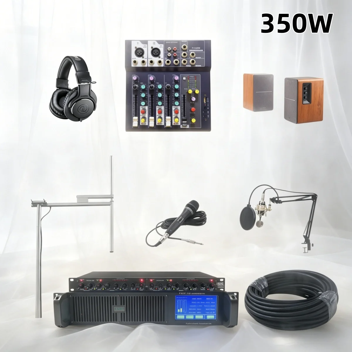 

Church YXHT-2, 350W FM Transmitter Complete Turnkey Kit, Full Worship Solution, Broadcast System, Perfect Sound