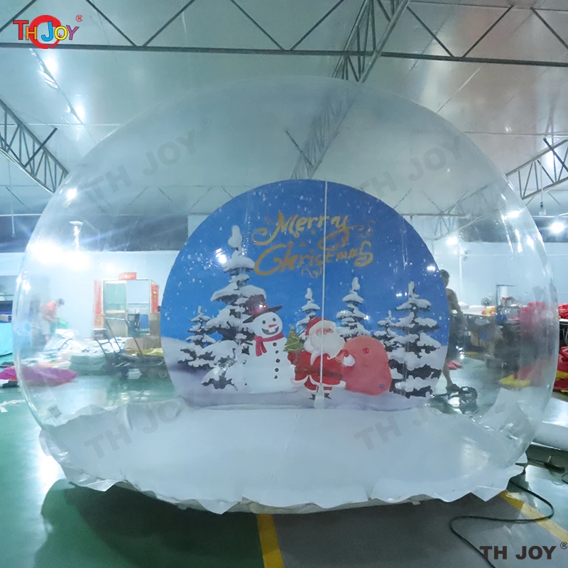 10ft Inflatable Snow Globe Transparent Bubble House Outdoor Inflatable Bubble Igloo Dome Tent