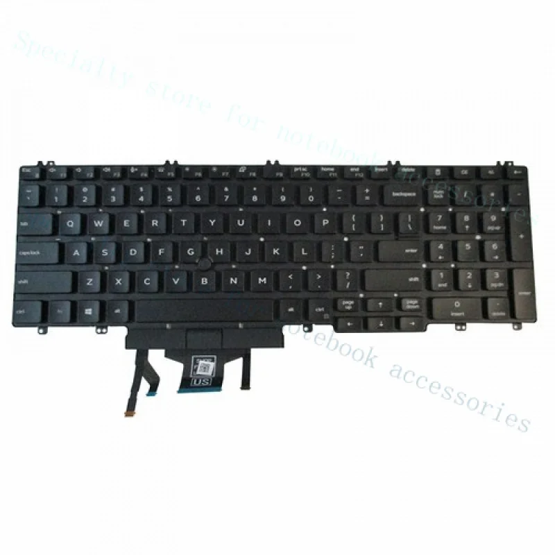 

A++ Backlit Keyboard for Dell Precision 3540 3541 3550 3551 Laptops w/ Pointer THDMY