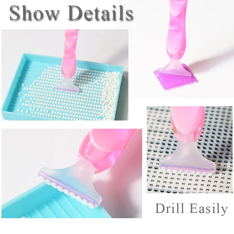 5D DIY Diamond Pen 5 Pen Head Multifunctional Point Drill Pen Tool Set Resin Mosaic Embroidery Tool Accessories