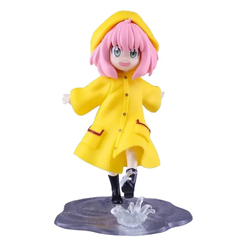 Figura de Anime Spy × Family Anya Forger de 13CM, impermeable, modelo de juguete, vestido de verano, colección de regalos de Anya, figuras de acción, muñecas Kawaii