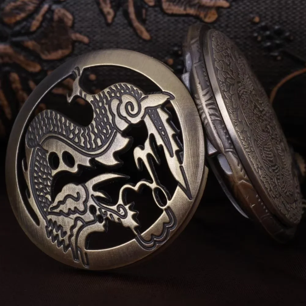 8083Chinese style medium big big pocket watch pocket watch hanging list men and women students wild