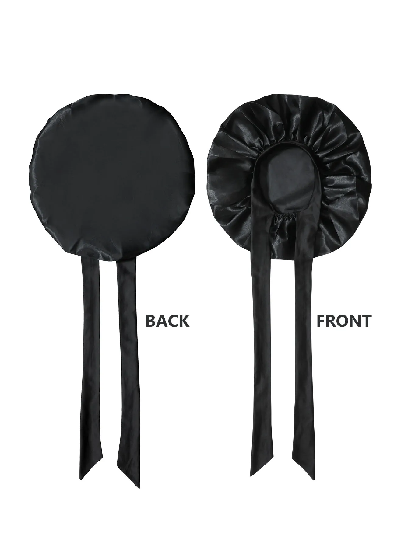 جديد الحرير بونيه للنوم النساء الساتان بونيه الشعر بونيه ليلة النوم قبعة وشاح التفاف للشعر المجعد مع التعادل الفرقة ل CurlyHat