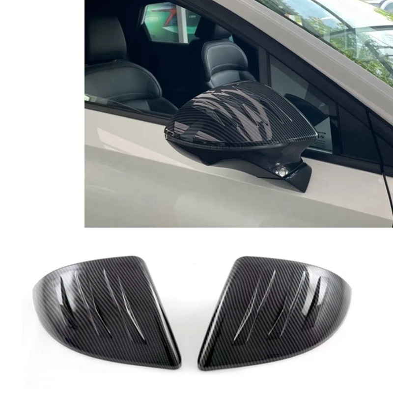 2pcs ABS Door Side Mirror Cover Trim Rear View Exterior for MG4 2022-2024 Dropship