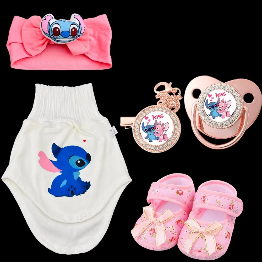 

0-6M newborn teething rings Kawaii chewing and playing mouth pacifiers chain clamps baby hair bands newborn crawling pants baby