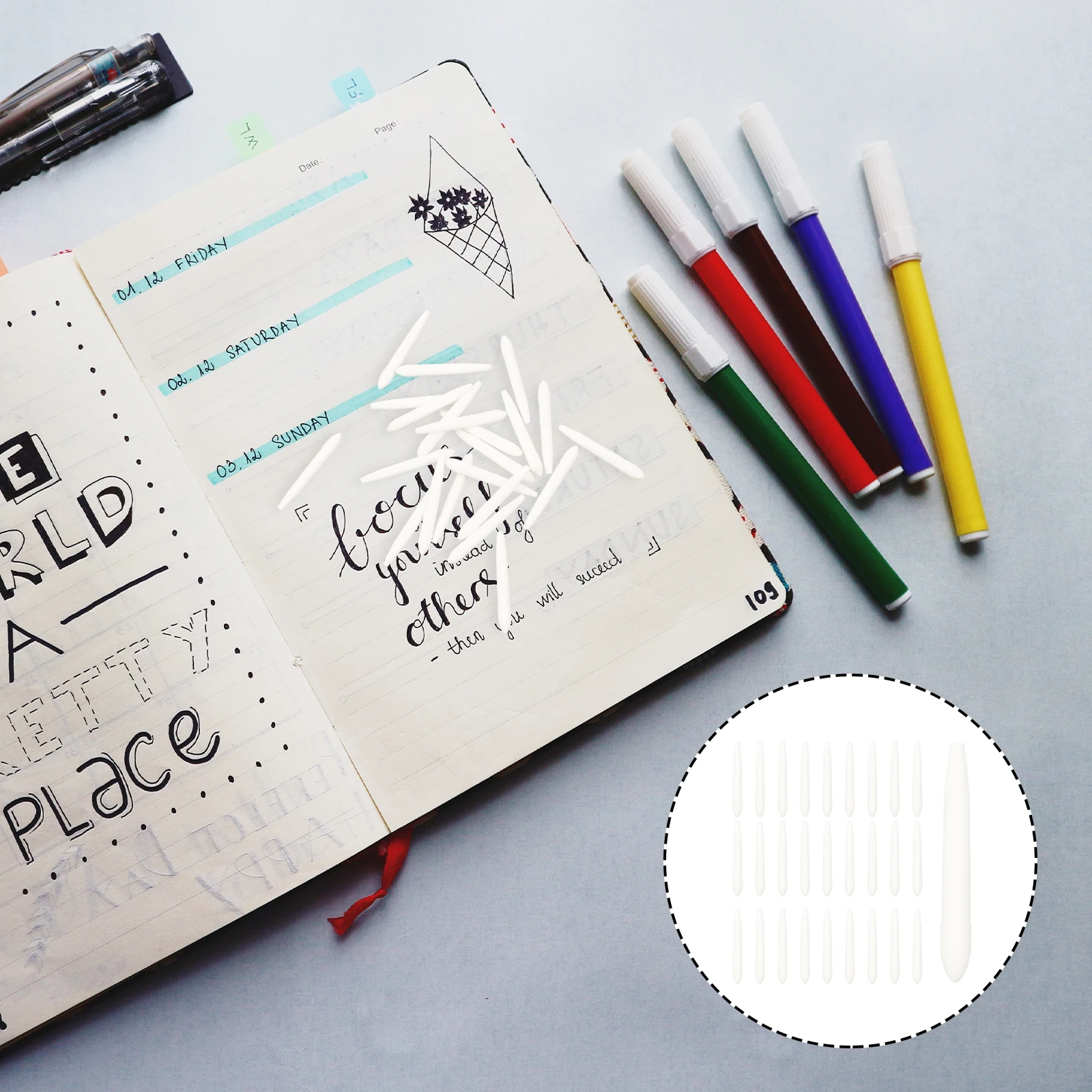 

25 шт. практичные наконечники для ручек, сменные наконечники для маркеров, нейтральные сменные маркеры, масляная живопись для ручек