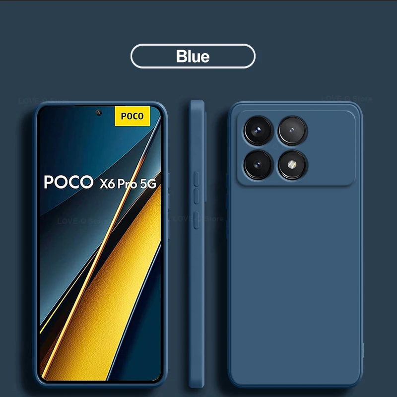 Poco X6 Pro Hülle, flüssiges Silikon, stoßfeste Handyhüllen für Xiaomi Poco X6 Pro Poco X6 Pro X6Pro Pocox6 Pro 5G, weiche TPU-Abdeckung – Detail 16