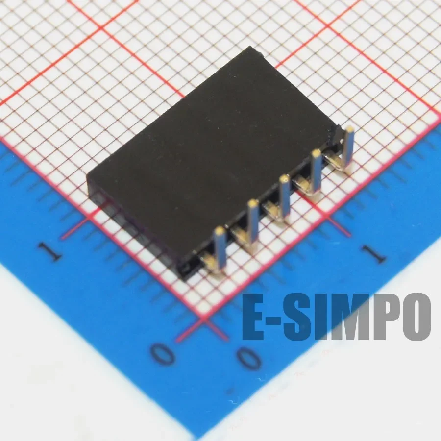 10pcs 2.54mm Right Angle Bent Single Row 90D PH8.5 3P 4P 5P 6P 7P 8P 40P Rohs Goldplated PCB Female Pin Header Socket Connector