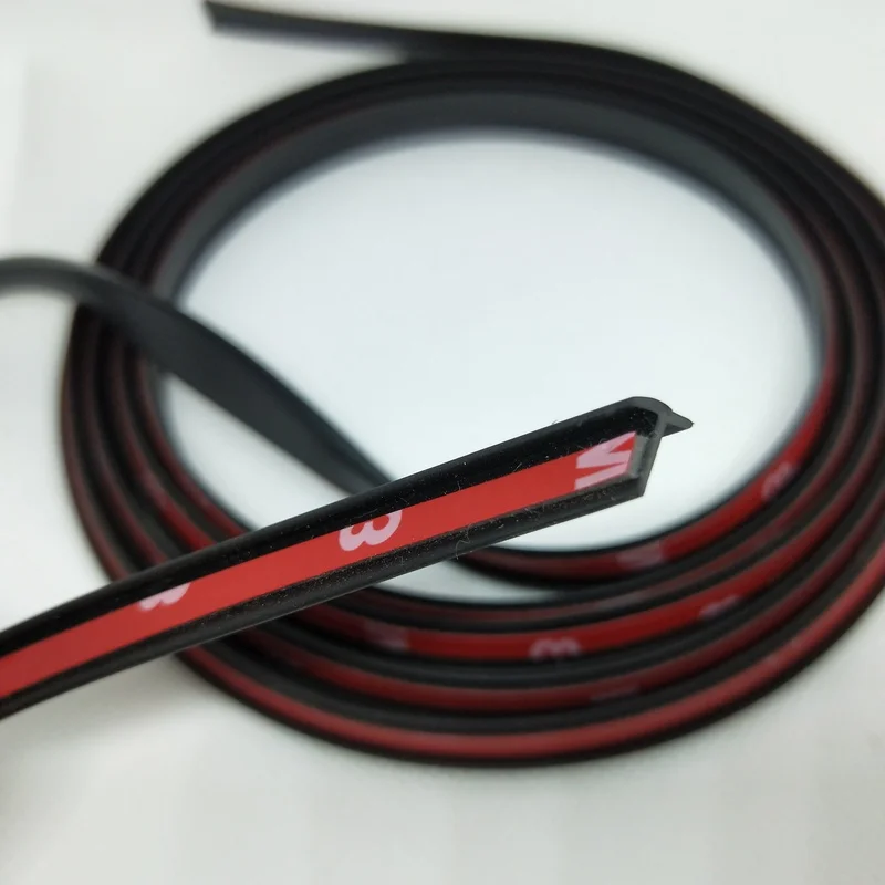 6mm Car Rubber Sealing Strip Small Slanted T-Type Auto Door Seal Weatherstrip Sound Insulation Edge Sealant Seal For Car