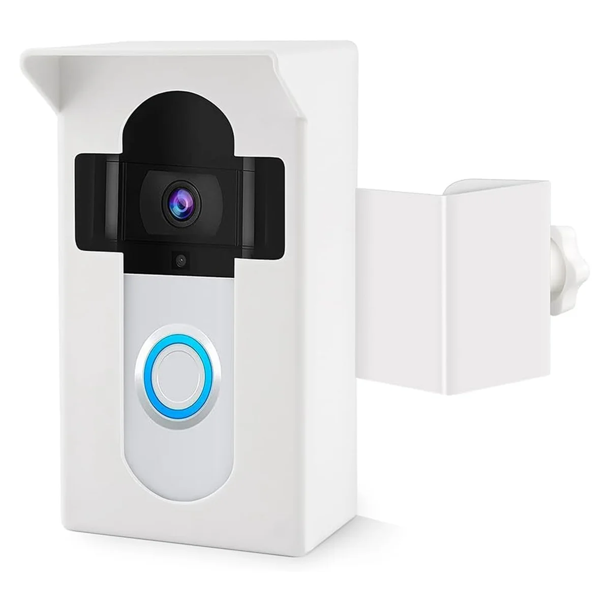 

M18K-Anti-Theft Video Doorbell Mount,for RingDoorbell Mount No Drill Holder Bracket for Apartment Door Home Rentals