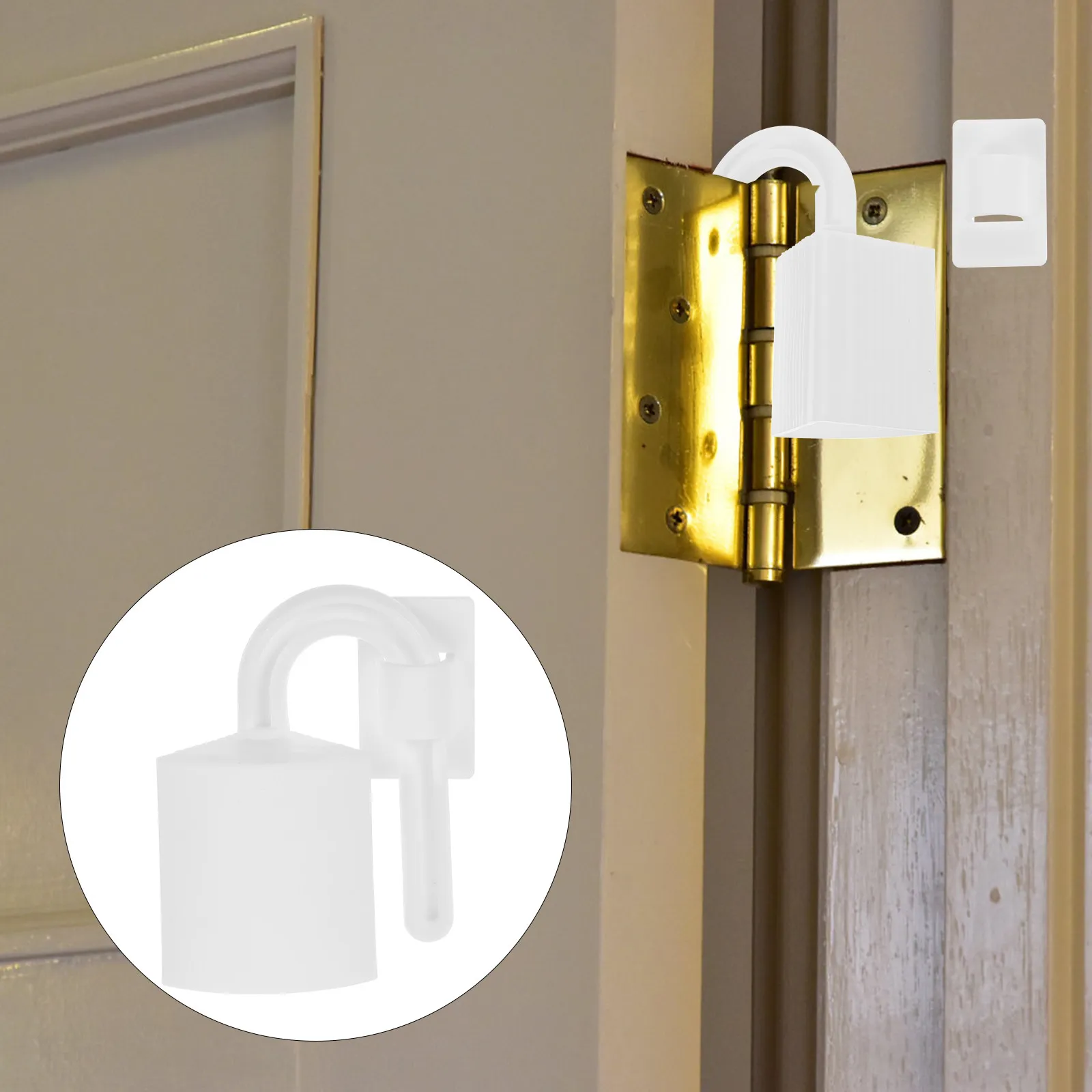 

2Pcs Anti-Pinch Door Stopper High-Quality Non-Slip Door Holder for Home Baby Safety Finger Protector Seamless Edge Clamp White