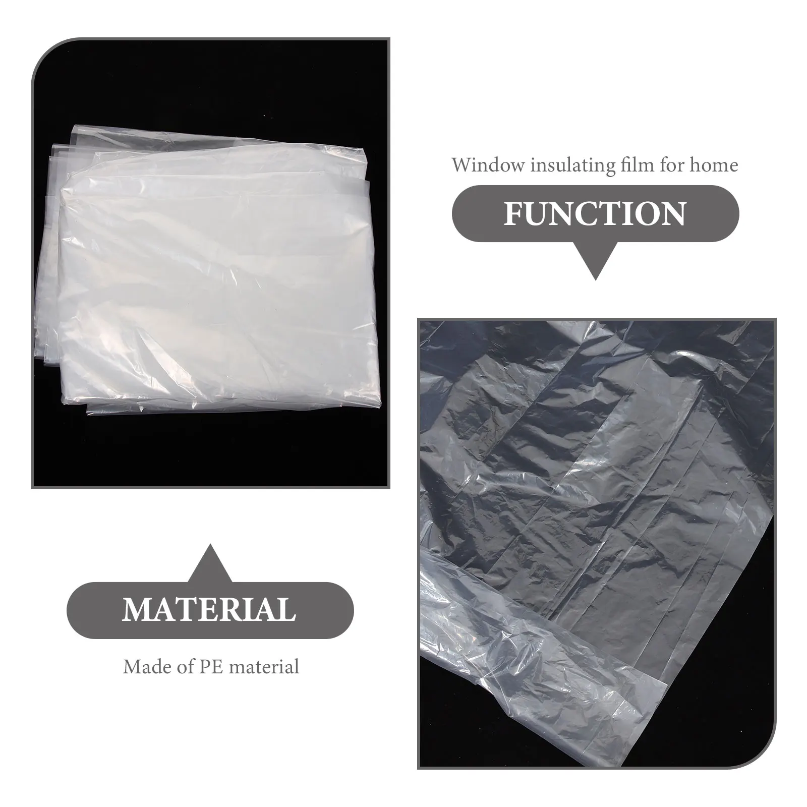 

Indoor Window Covering Shrink Film Thickened Design Clear Window Insulated Film for Home Insulation Dust Resistance