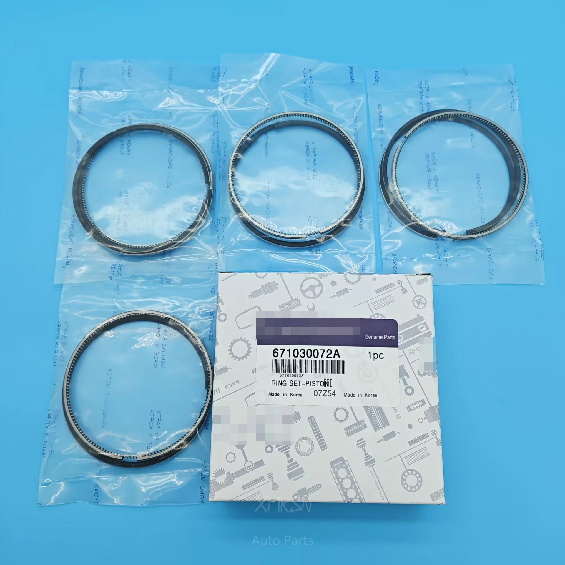 

4 Cylinder Ring Set-Piston For Ssangyong Actyon Korando C Kyron Rexton Rodius/stavic 671030072A