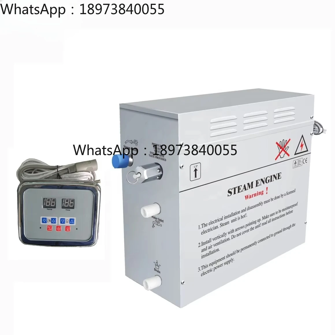 Stepon 3KW 4.5KW 6KW 9KW 12KW 18KW Генератор паровой сауны Паровая машина для сауны для домашней ванны Умная паровая машина для ванны