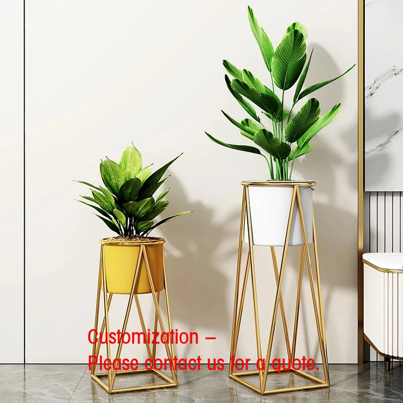 

custom.Flower Pots Nordic Luxury Gold Garden Indoor Round Big Large Metal Cheap Planters Stand Plant Flower Pots P