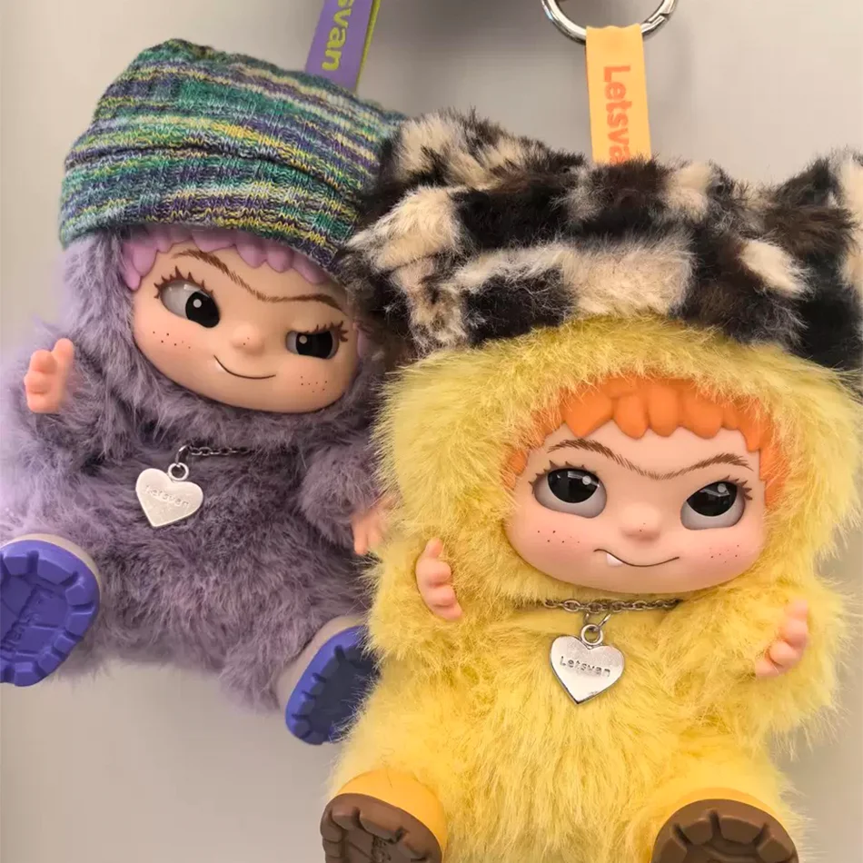 Wakuku Fuzzy Trendy Fun Party Box Carino Wakuku Action Figure Scatola misteriosa Borsa per bambola carina Ciondolo Borsa a sorpresa per bambola Giocattolo regalo