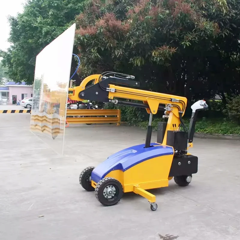 معدات متنقلة لرافع مصاصة الزجاج الأوتوماتيكية لصناعة البناء للبيع مع مكون المحرك الأساسي