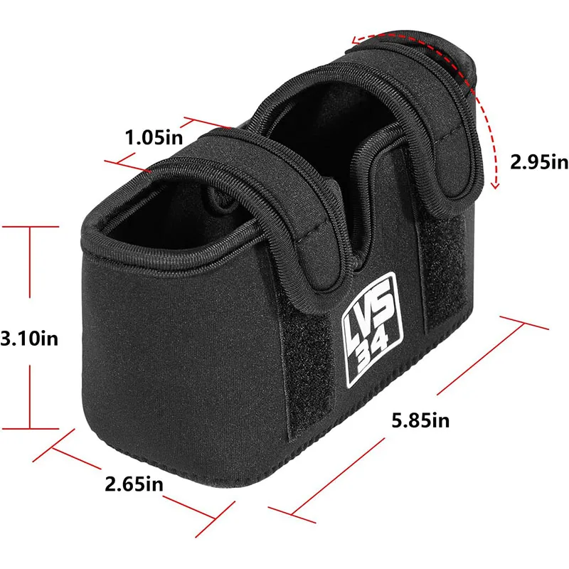 Capa de viagem para transdutor, capa protetora de transdutor para Garmin Livescope LVS34, neoprene, à prova d\'água, à prova de UV, resistente a