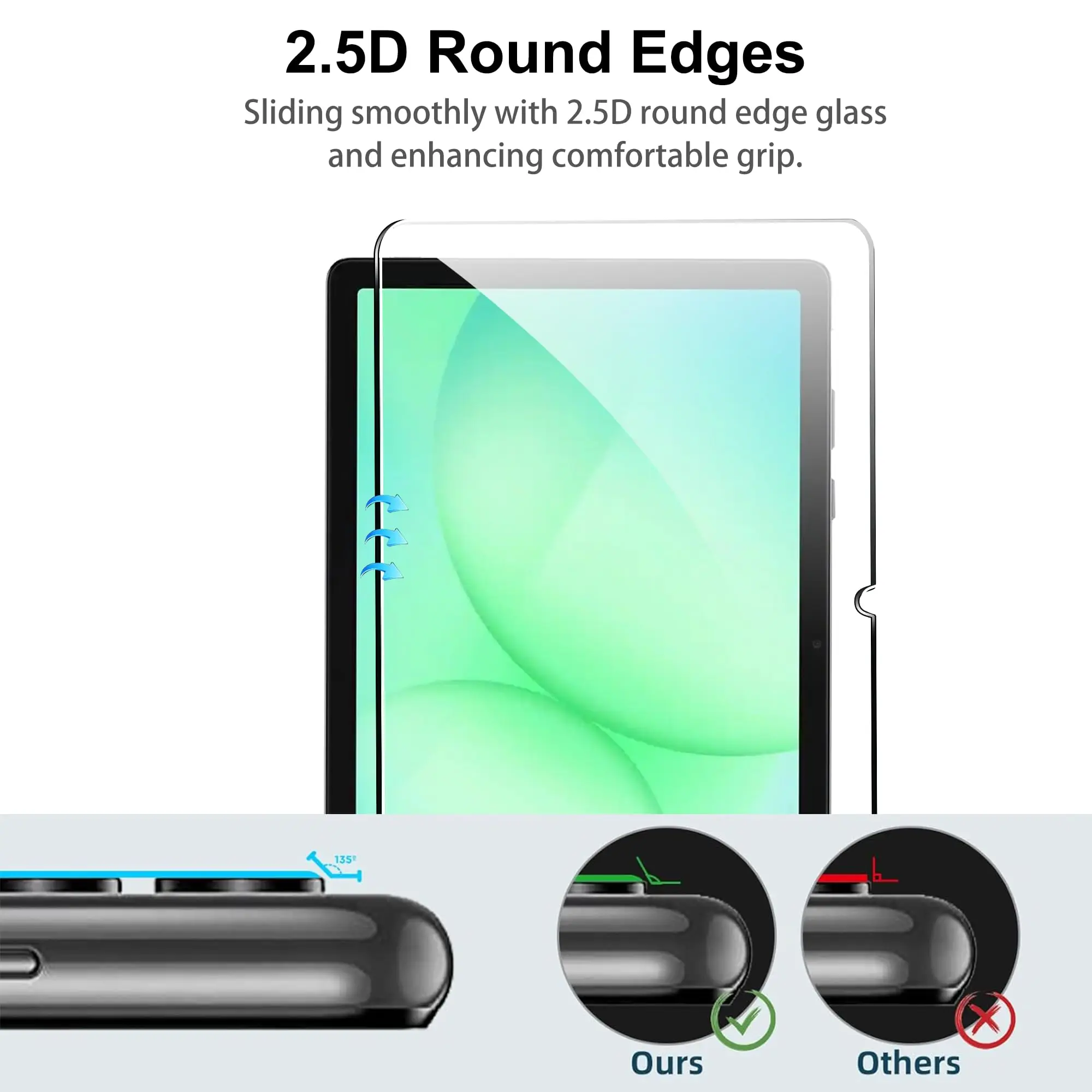 لهاتف سامسونج جالاكسي تاب A11 بلس / A11+ (11 بوصة) 2025 SM-X230 / X235 / X236B واقي شاشة عالي الدقة شفاف 9H من الزجاج المقسى #6