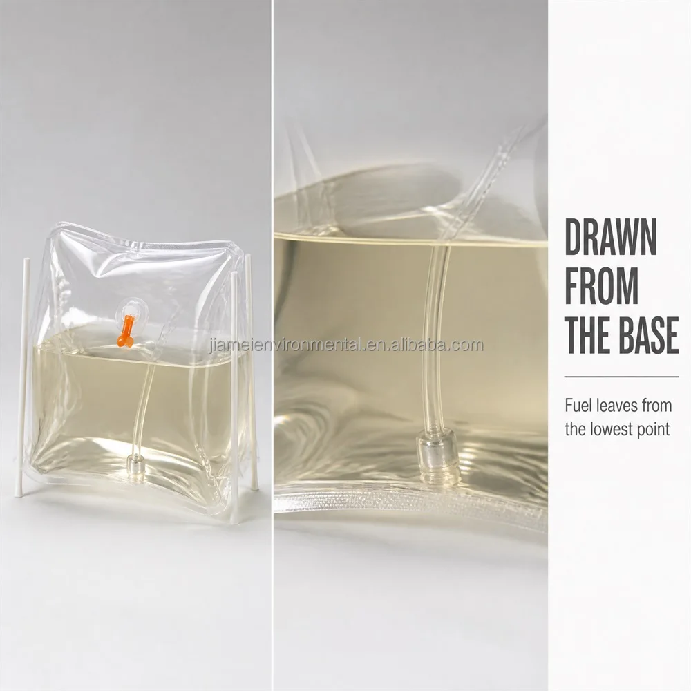 Transparent TPU ua v Fuel Bladder Collapsible Soft Fuel Tank Self Standing for Long Endurance Fixed Wing dro ne