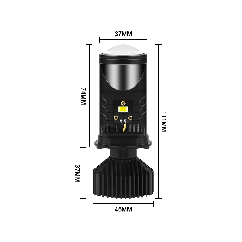 YiRui 2PCS Motorcycle high brightness LED headlights H4 High power headlights lens high brightness headlights modified bulb