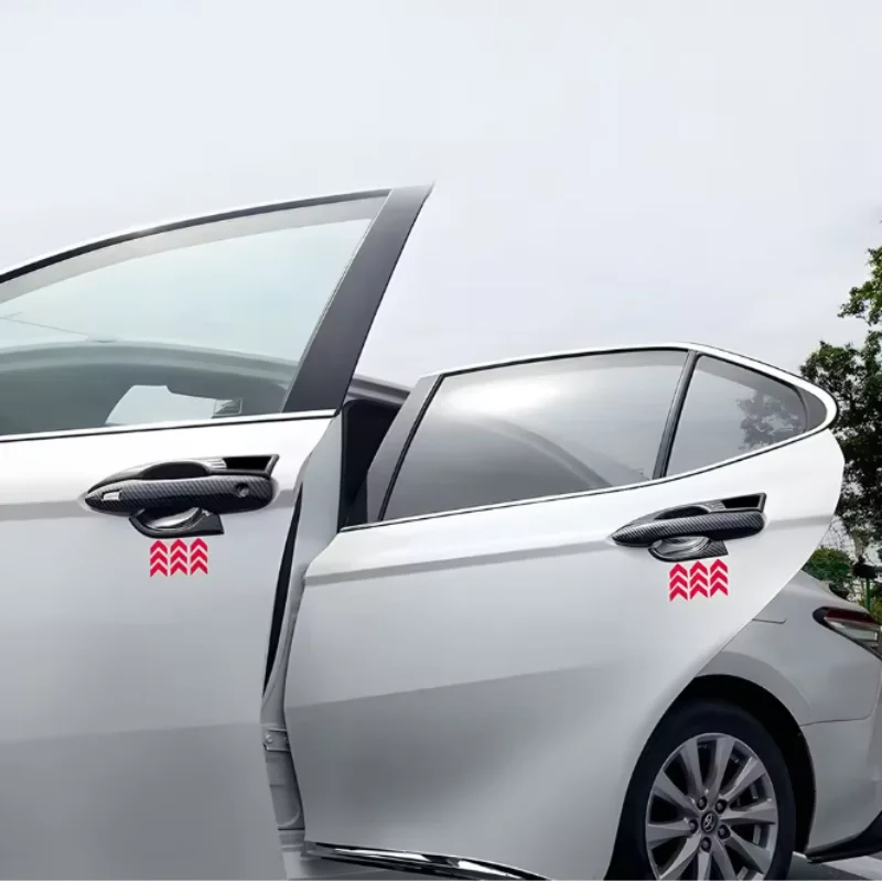 For Toyota Camry XV70 2018-2023 Carbon fiber Door Handle Bowl Covers Trim Sticker Accessories Car-Styling