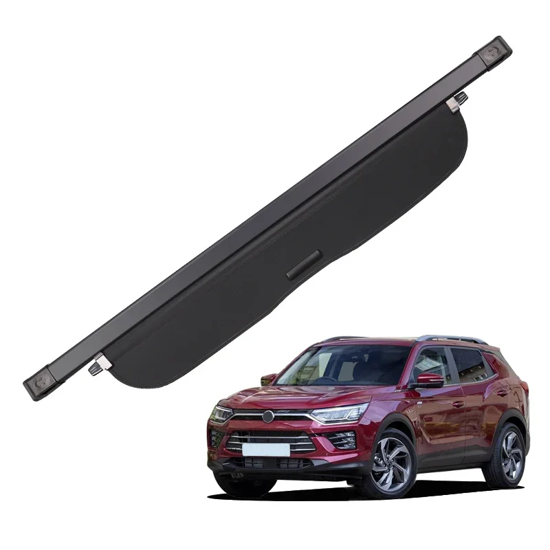 Compatible Auto Tail Box Interior Accessories For SsangYong Korando 2020 Retractable Trunk Cargo Cover