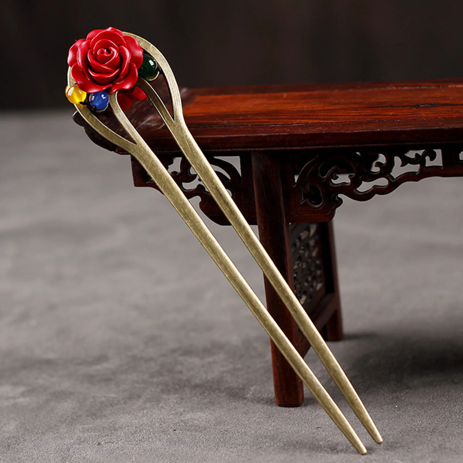 Estilo étnico hairpin chinês vara de cabelo para mulheres borla de madeira fecho de cabelo pauzinho vinatge tiara pérola floral cabelo bun jóias