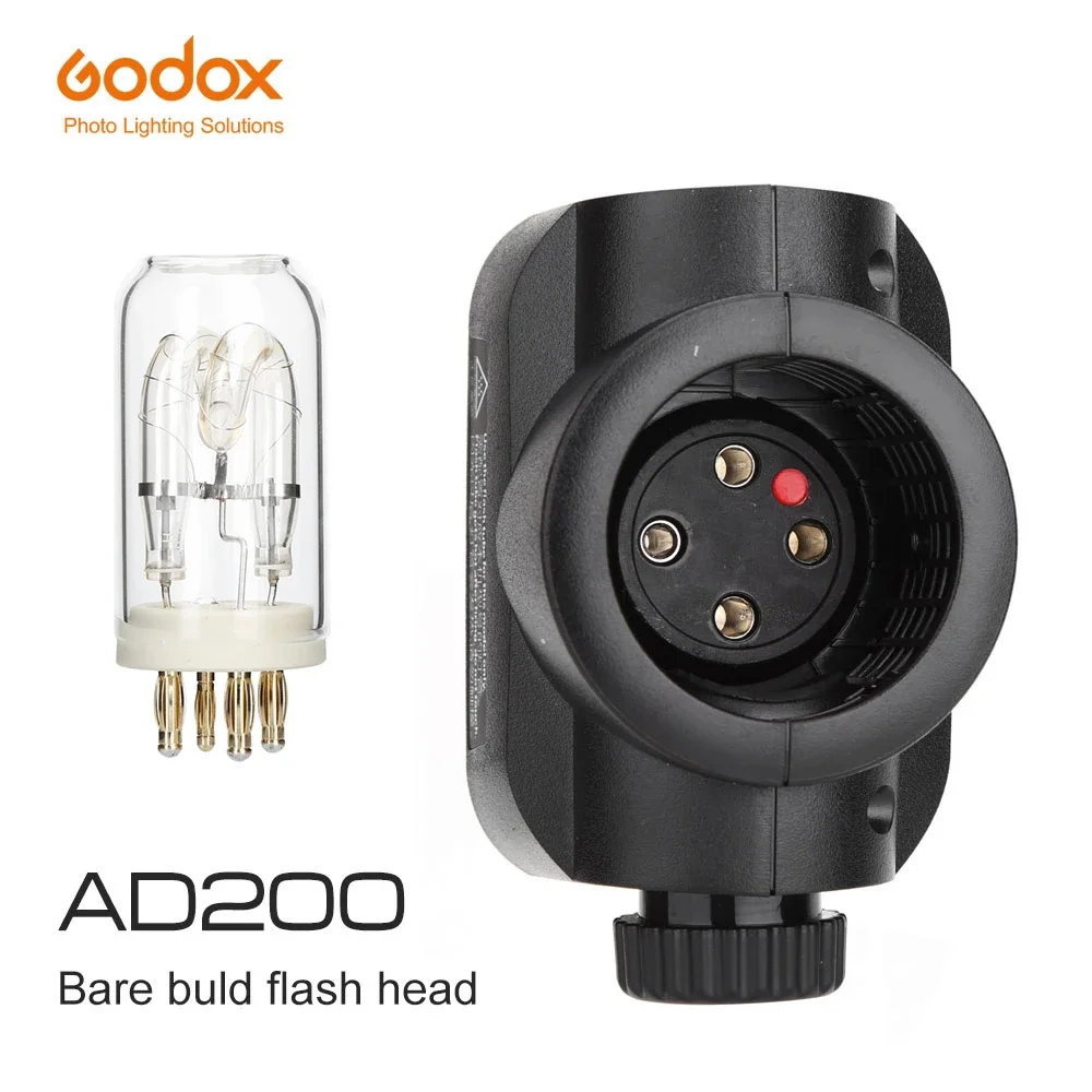 

Godox H200J Flash Head for AD200 AD200PRO AD-FT200 200W FlashTube Bare Bulb Speedlight Flashes Photography Accessories