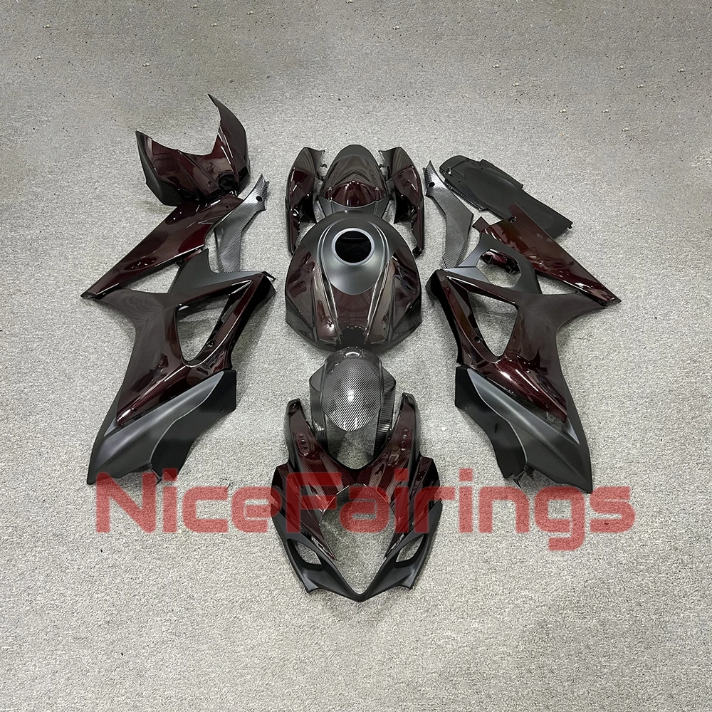 For GSXR1000 2007 2008 Body Parts Fairings GSXR 1000 07 08 Carbon Fibre Complete ABS Plastic Set Motorcycle Covers Fairing Kit