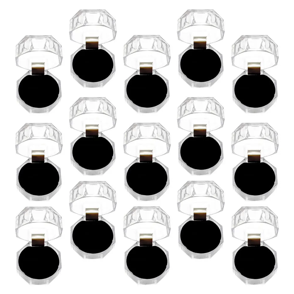 20 قطعة صندوق عرض خاتم عملي تخزين المجوهرات المنظم لحفل زفاف خاتم الخطوبة صندوق إمدادات الزفاف #2