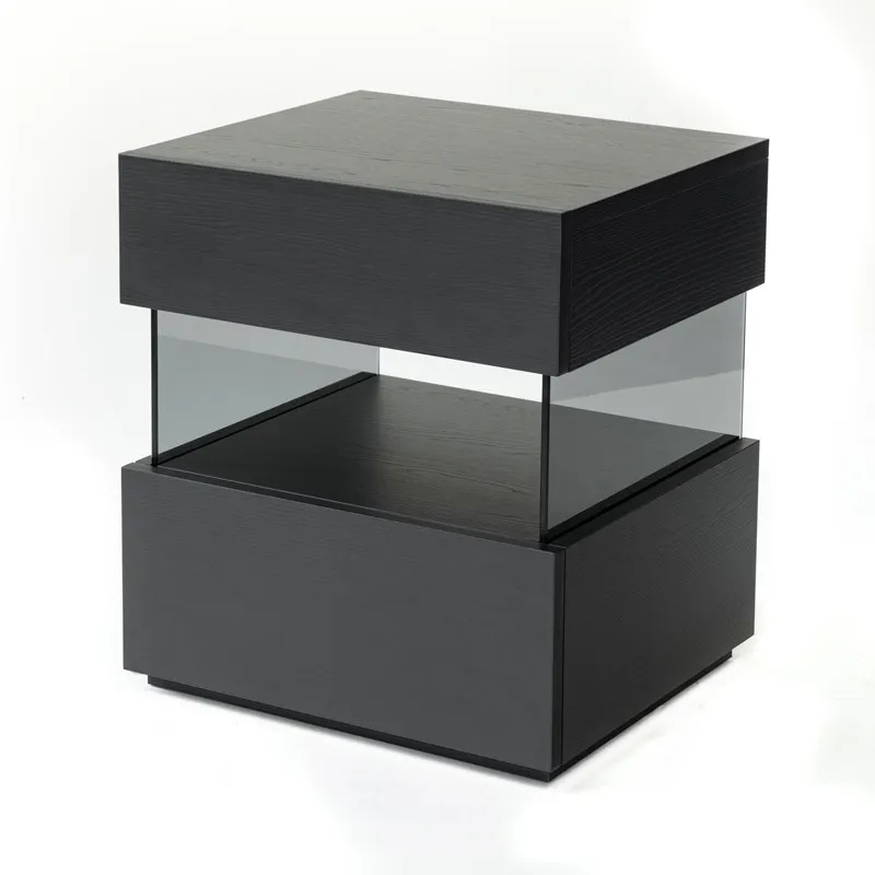 

Italian minimalist suspended bedside table, simple modern bedroom bedside storage cabinet