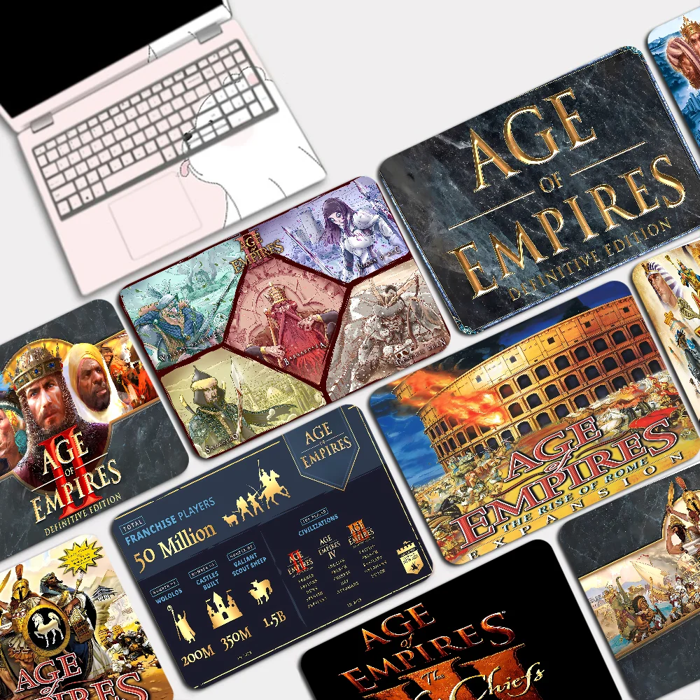 Age of Empires Mousepad Anti-Slip Gaming Mouse Pad Gamer Desk Mat Keyboard Pad Decoration Mause Pad Office Desk Accessories