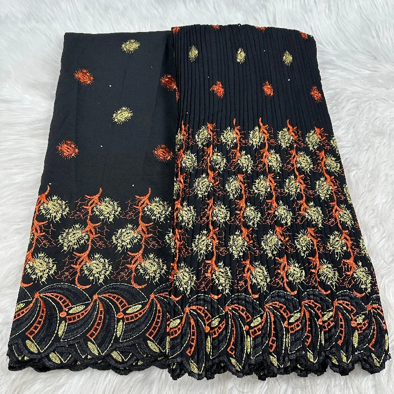 

2,5 + 2,5 Y швейцарская вуаль, сухая кружевная ткань, лафая, вышивка, африканский 100% хлопок, популярный стиль в Дубае, материал для вечеринки 18L19271